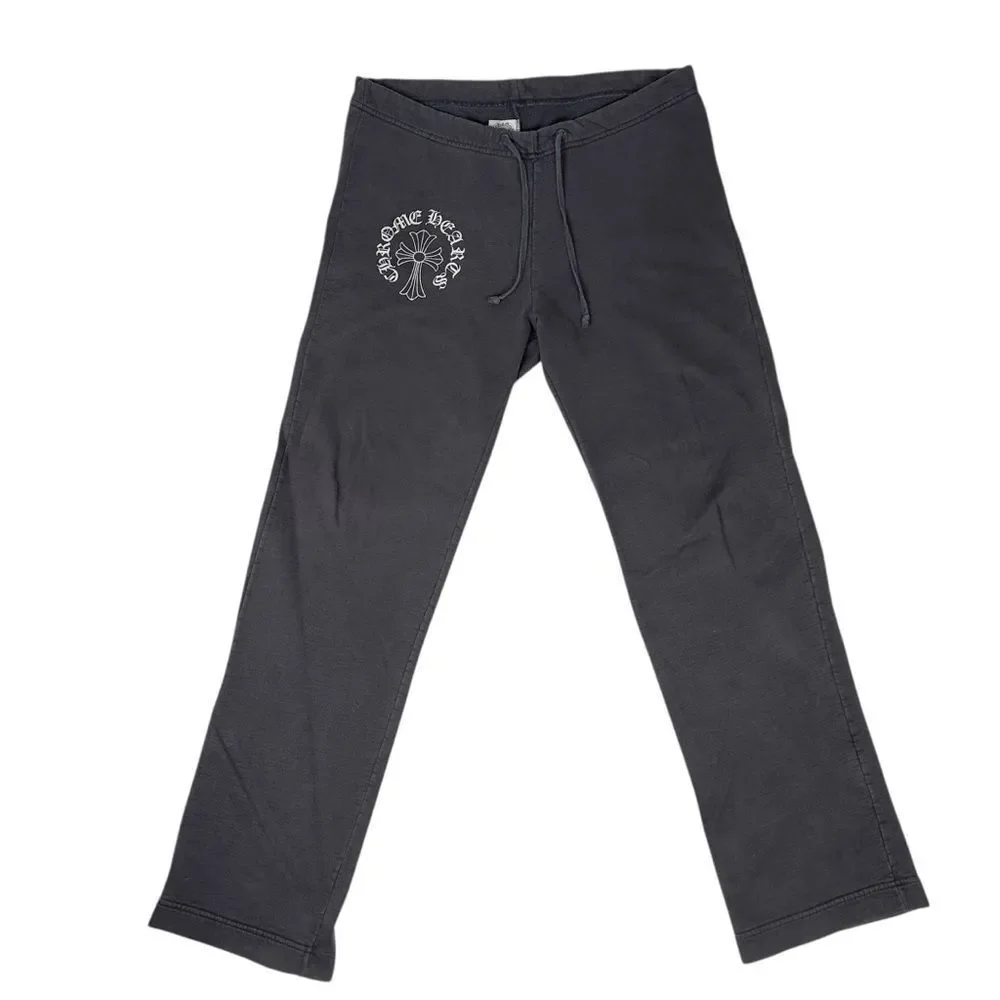 Vintage Chrome Hearts Sweatpants Mens M Baggy Flare Drawstring T Bar